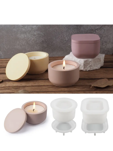 Epoksi Reçine Alçı Mum Kapaklı Kutu Kalıpları