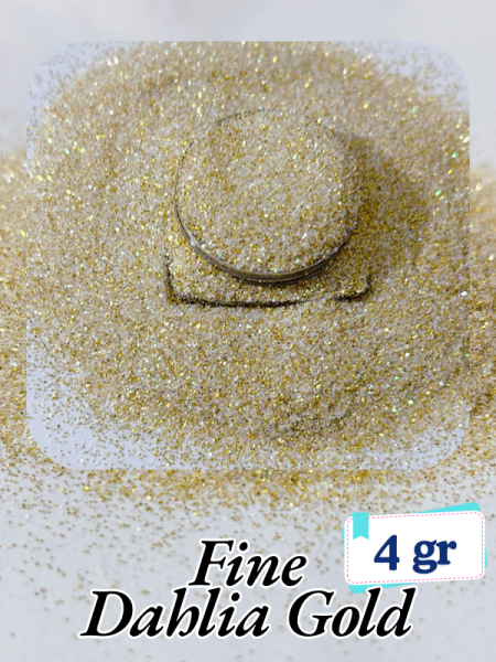 Epoksi- Mum-Makyaj-Tırnak-Sabun Simi Pulu Fine Dahlia Gold 4 gr