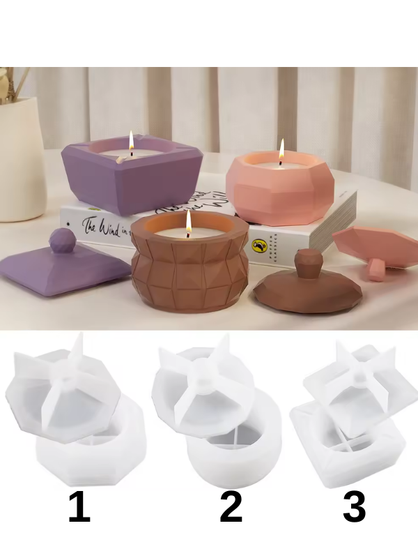 Epoksi Alçı Mum Kutusu Kalıpları