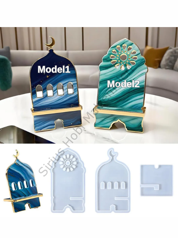 Epoksi Telefon Tutacağı Silikon Kalıbı | Dekoratif Ayaklı Telefon Standı Kalıbı