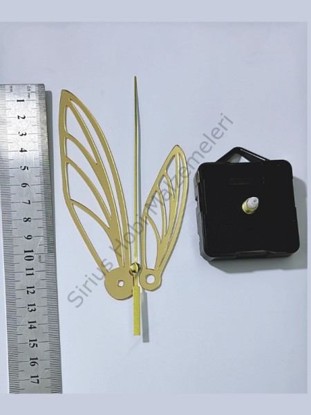 Epoksi Saat Kelebek Pleksi Akrep Yelkovan Mekanizma Seti