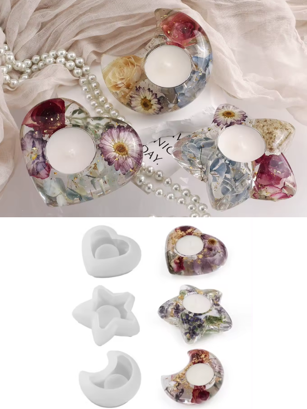 Epoksi Mum Alçı Modern Mumluk Kalıpları