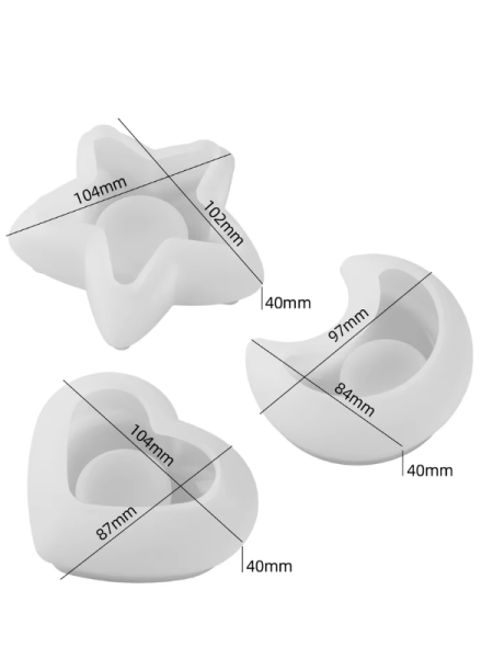 Epoksi Mum Alçı Modern Mumluk Kalıpları