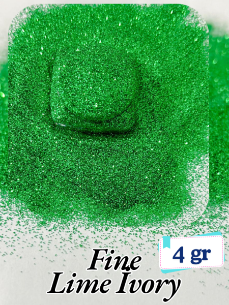 Epoksi- Mum-Makyaj-Tırnak-Sabun Simi Pulu Fine Lime İvory 4 gr