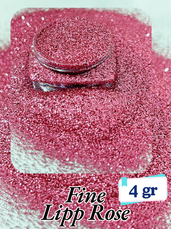 Epoksi- Mum-Makyaj-Tırnak-Sabun Simi Pulu Fine Lipp Rose 4 gr