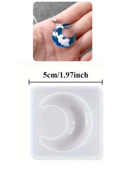 Epoksi Reçine Ay Silikon Kalıbı