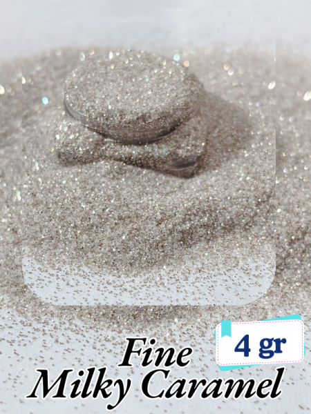 Epoksi- Mum-Makyaj-Tırnak-Sabun Simi Pulu Fine Milky Caramel 4 gr