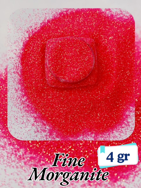 Epoksi- Mum-Makyaj-Tırnak-Sabun Simi Pulu Fine Morganite 4 gr