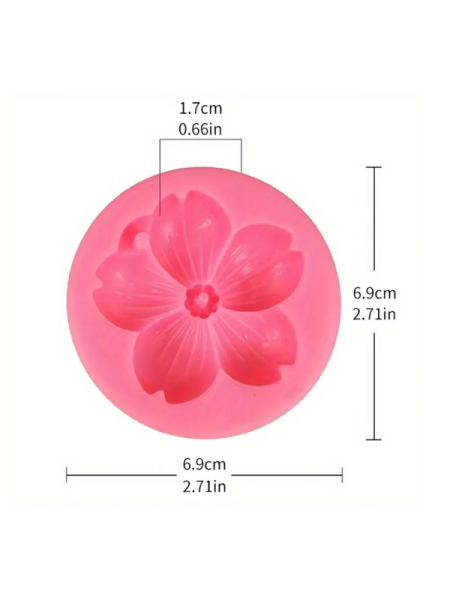 Epoksi Mum Anahtarlık Sakura Kalıbı