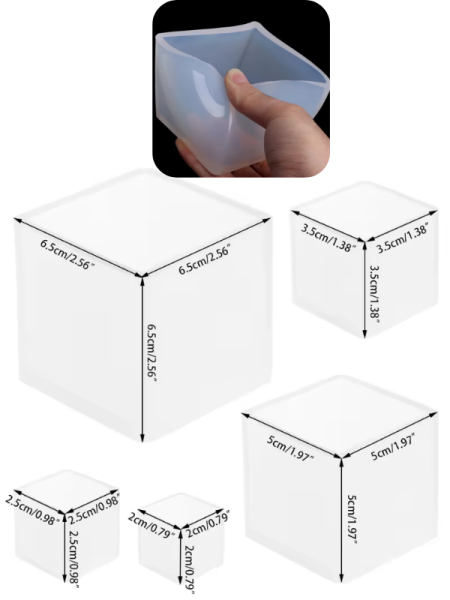 Epoksi Reçine  Küp Silikon Kalıpları