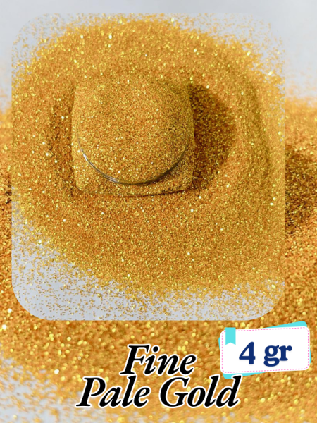 Epoksi- Mum-Makyaj-Tırnak-Sabun Simi Pulu Fine Pale Gold 4 gr