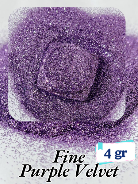 Epoksi- Mum-Makyaj-Tırnak-Sabun Simi Pulu Fine Purple Velvet 4 gr