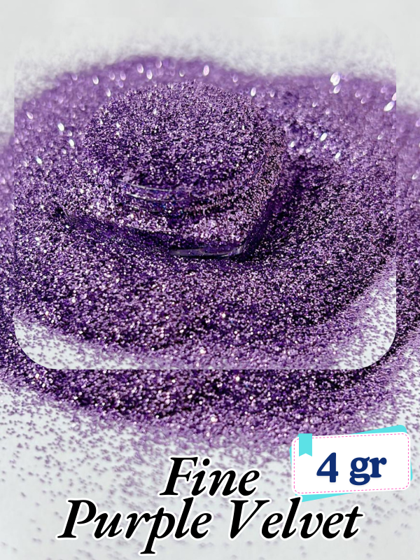 Epoksi- Mum-Makyaj-Tırnak-Sabun Simi Pulu Fine Purple Velvet 4 gr