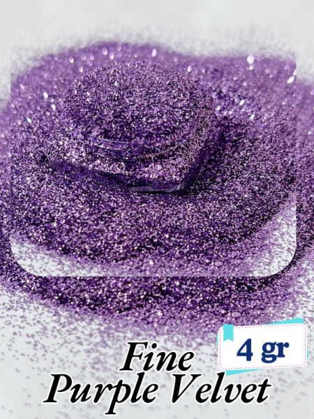 Epoksi- Mum-Makyaj-Tırnak-Sabun Simi Pulu Fine Purple Velvet 4 gr