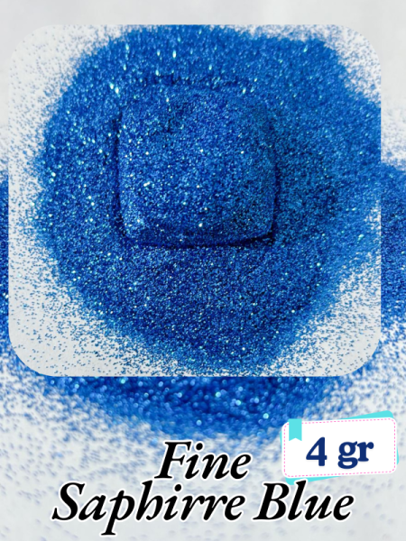 Epoksi- Mum-Makyaj-Tırnak-Sabun Simi Pulu Fine Saphirre Blue 4 gr