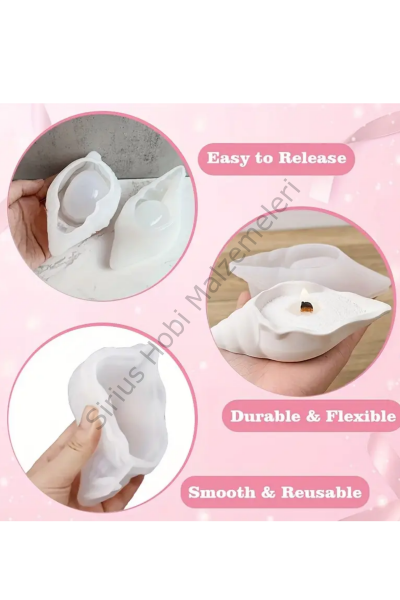 Epoksi Alçı Deniz Kabuğu Midye Silikon Kalıbı