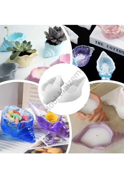 Epoksi Alçı Deniz Kabuğu Midye Silikon Kalıbı