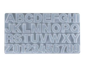 Epoksi Reçine Büyük  Ters Delikli Harf Silikon Kalıbı