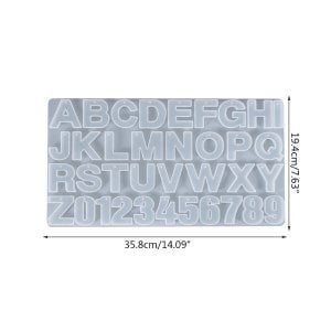 Epoksi Reçine Büyük  Ters Delikli Harf Silikon Kalıbı