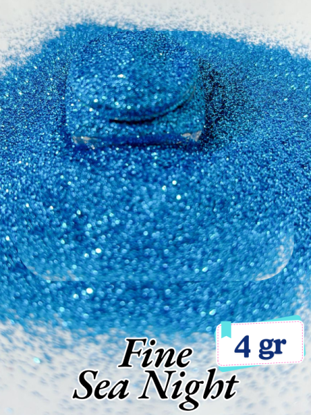 Epoksi- Mum-Makyaj-Tırnak-Sabun Simi Pulu Fine Sea Night 4 gr