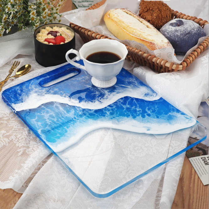 Epoksi Sunumluk Tepsi Kesme Tahtası Silikon Kalıbı