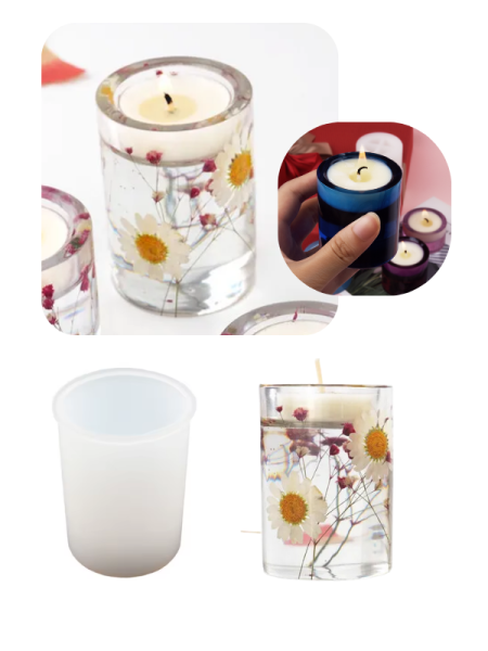 Epoksi Alçı Tasarım Trend Mumluk Kalıpları