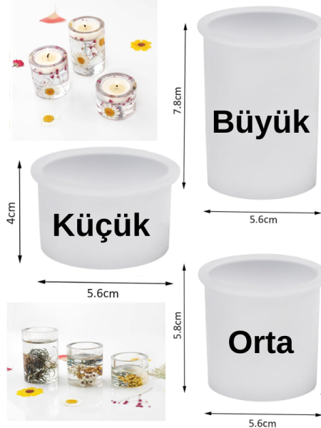 Epoksi Alçı Tasarım Trend Mumluk Kalıpları