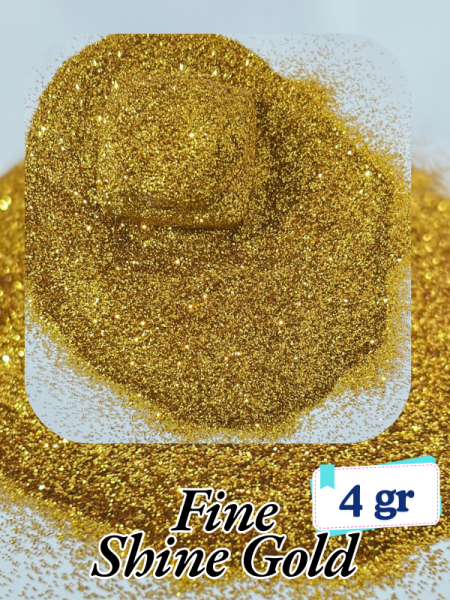 Epoksi- Mum-Makyaj-Tırnak-Sabun Simi Pulu Fine Shine Gold 4 gr