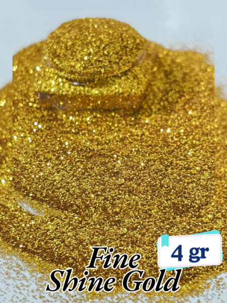 Epoksi- Mum-Makyaj-Tırnak-Sabun Simi Pulu Fine Shine Gold 4 gr