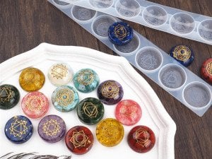 Epoksi Reçine 7 Çakra Dekoratif Silikon Kalıbı 2 li set