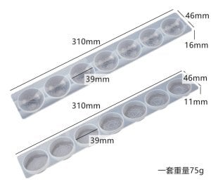 Epoksi Reçine 7 Çakra Dekoratif Silikon Kalıbı 2 li set