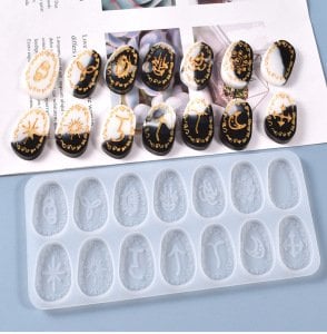 Epoksi Rune Enerji Taşları Kalıbı