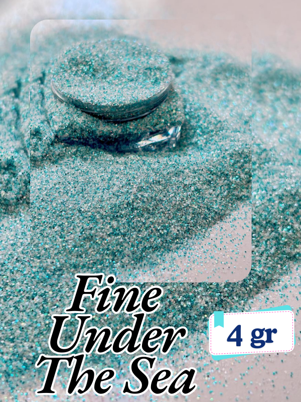 Fine Glitter İnce Toz Sim 4gr – Epoksi, Mum, Sabun, Nail Art Under The Sea