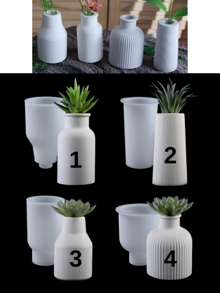 Epoksi Mum Alçı Tasarım Vazo Kalıpları