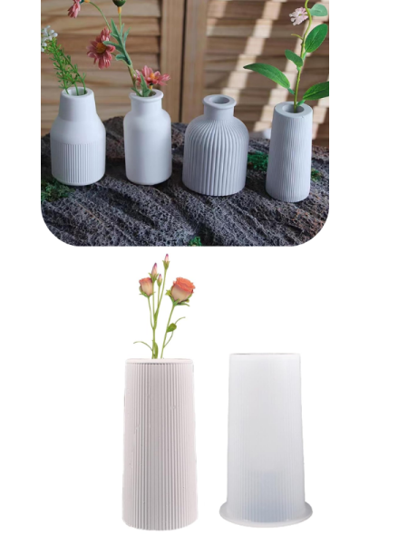 Epoksi Mum Alçı Tasarım Vazo Kalıpları