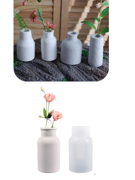 Epoksi Mum Alçı Tasarım Vazo Kalıpları