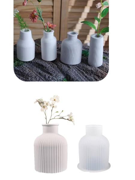 Epoksi Mum Alçı Tasarım Vazo Kalıpları