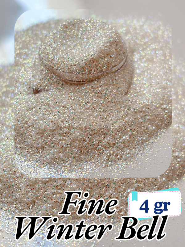Epoksi- Mum-Makyaj-Tırnak-Sabun Simi Pulu Fine Winter Bell 4 gr