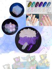 Resin Hologram Aurora İnci Tozu Epoksi-Makyaj-Mum-Sabun Hologram Aurora Pigmet