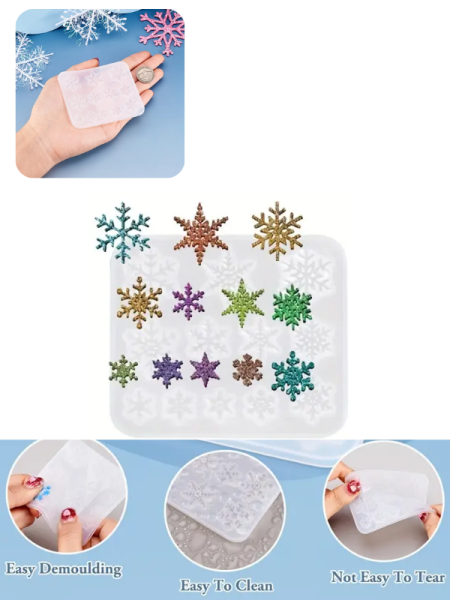 Epoksi Reçine Minik Kartaneleri Kartanesi Silikon Kalıbı