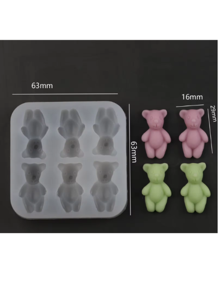 Epoksi Mum Küçük Ayıcık  Jelibon Kalıpları