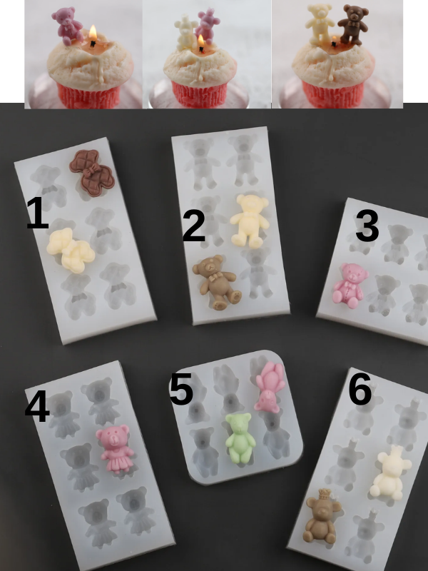 Epoksi Mum Küçük Ayıcık  Jelibon Kalıpları