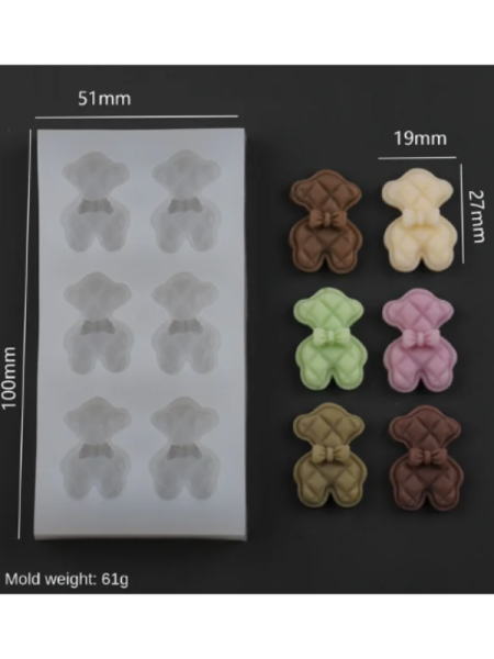 Epoksi Mum Küçük Ayıcık  Jelibon Kalıpları