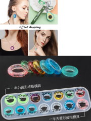 Epoksi Reçine Çoklu Yüzük Silikon Kalıbı