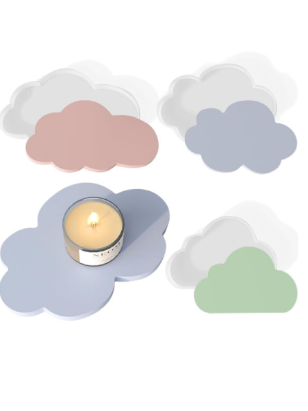 Epoksi Reçine Alçı Bulut Bardak Altlığı Kalıpları