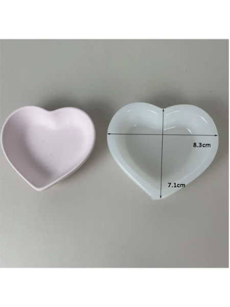 Epoksi Mum Alçı Kalp Kase Kalıbı