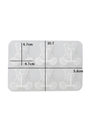 Epoksi Jelibon Ayıcık Haribo Kalıbı Büyük