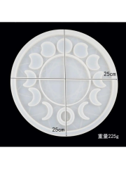 Epoksi  Ay Tutulması Yıldız Ay Saati Kalıbı