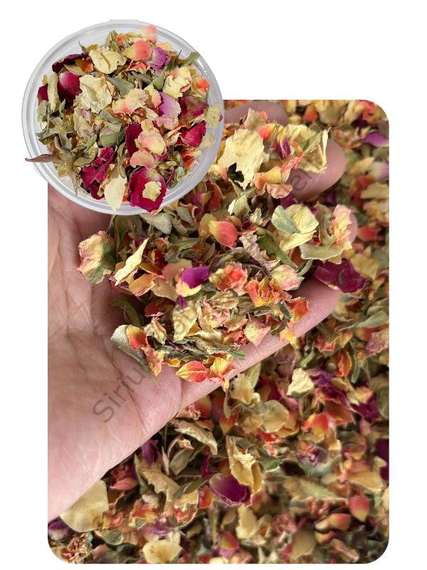 Epoksi Tasarımlarınız İçin  Gül ve Yaprakları 90cc kutulu