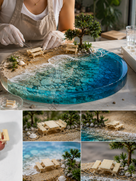 Minyatür Dekoratif Bank Figürü 3.5 CM | Epoksi & Diorama Tasarımları İçin